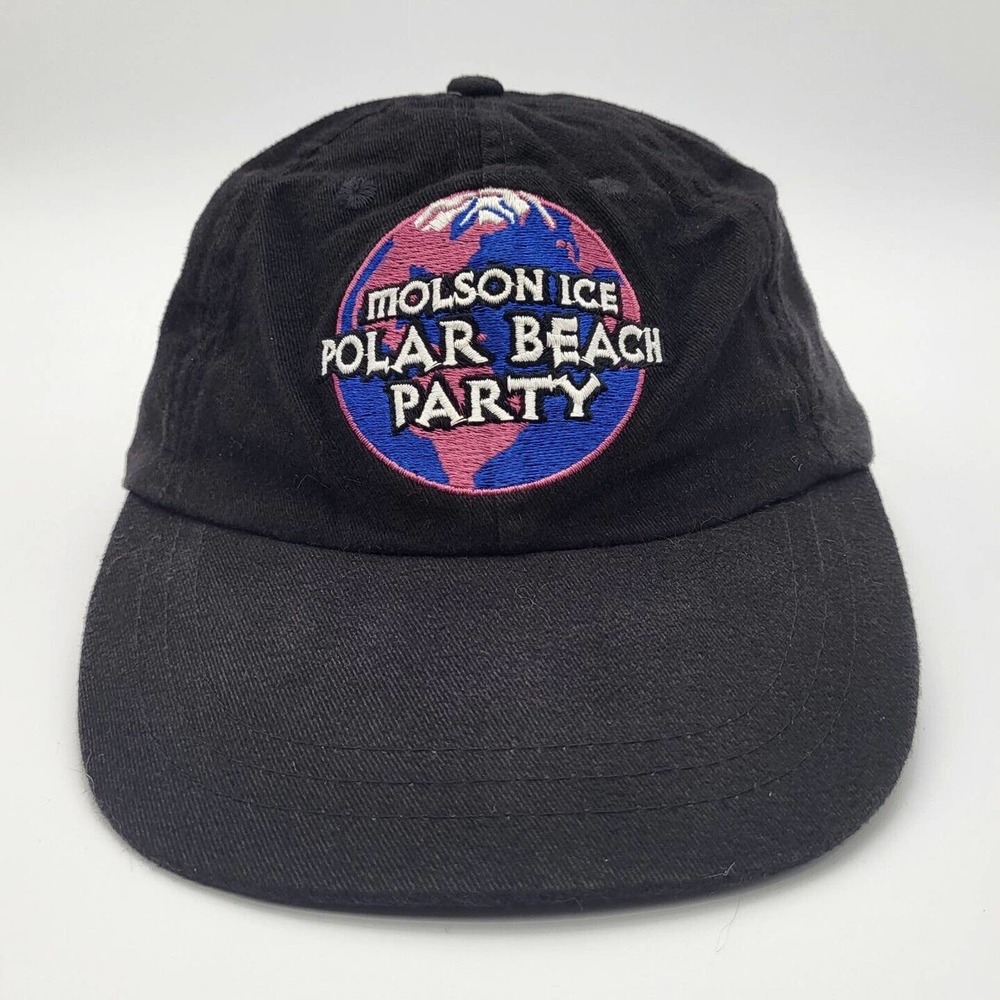 Molson Ice Polar Beach Party Hat‎ Cap Adjustable Strapback Resolute Bay Canada